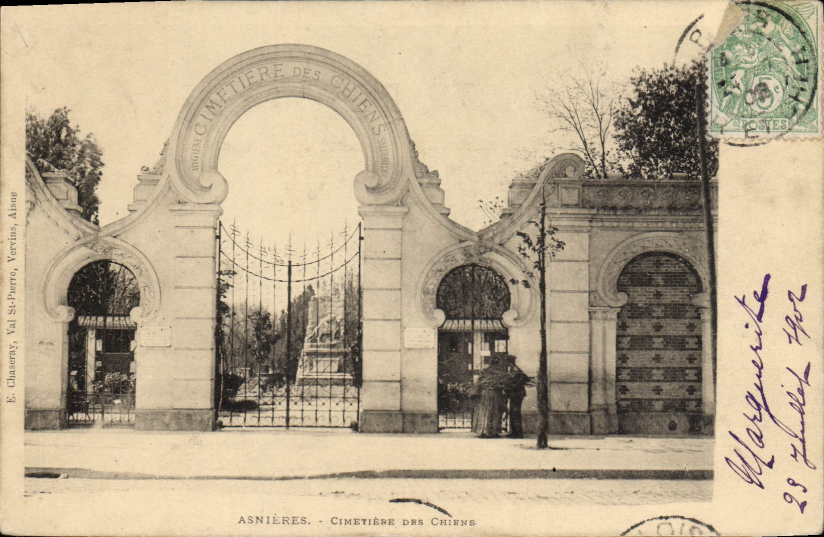 CPA Asnieres Cimetiere des Chiens  