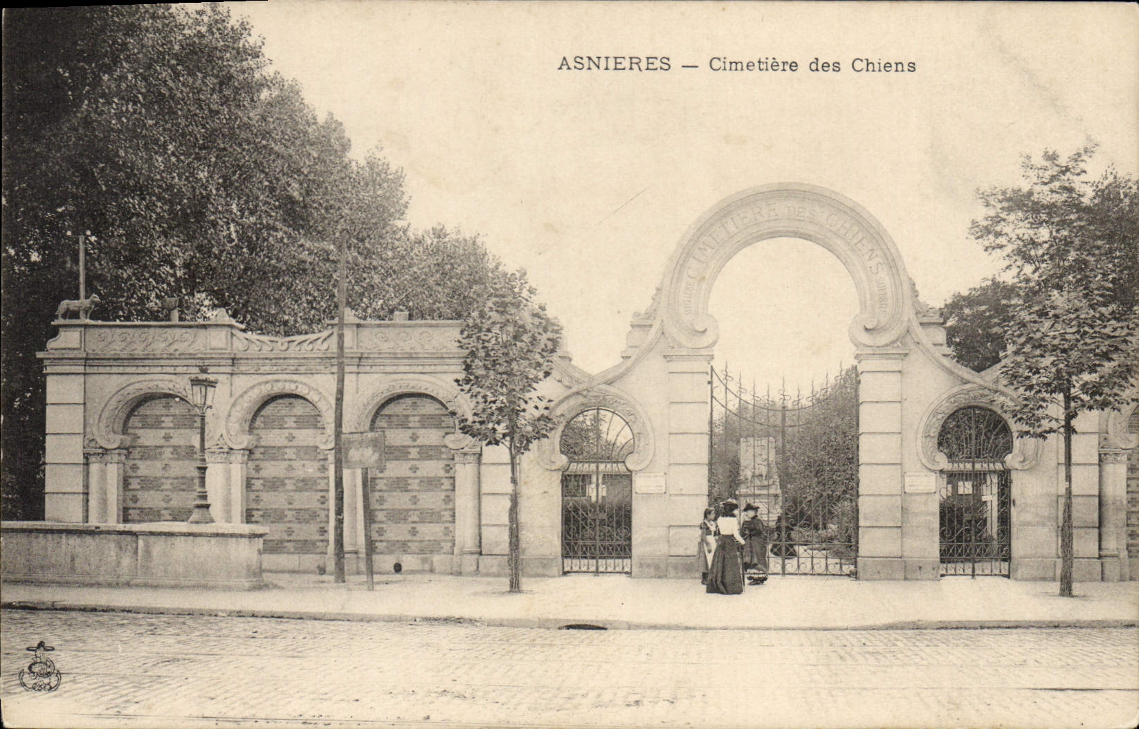 CPA Asnieres Cimetiere des Chiens 