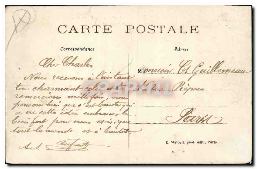 CPA Asnieres Interieur du Cimetiere des Chiens  — Rückseite