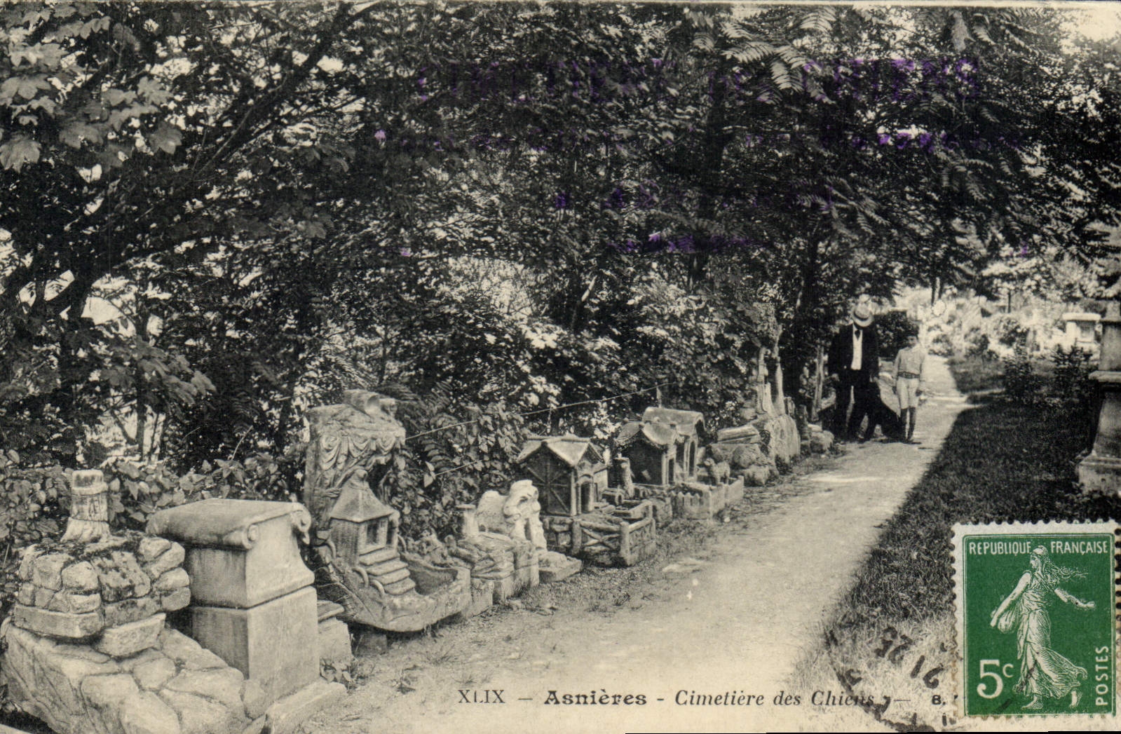 CPA Asnieres Cimetiere des Chiens 
