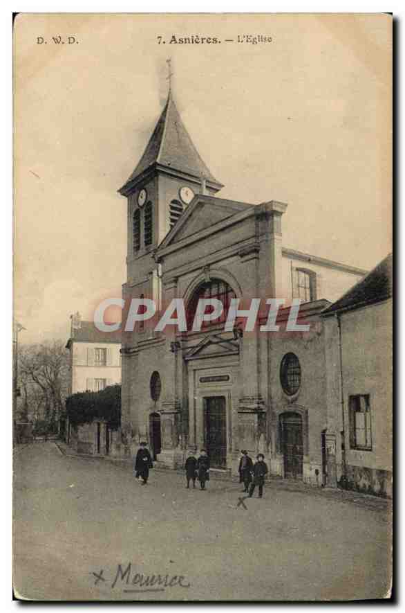 CPA Asnieres l'Eglise 