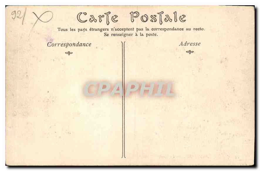 CPA Asnieres Le Cimetiere des Chiens  — Rückseite