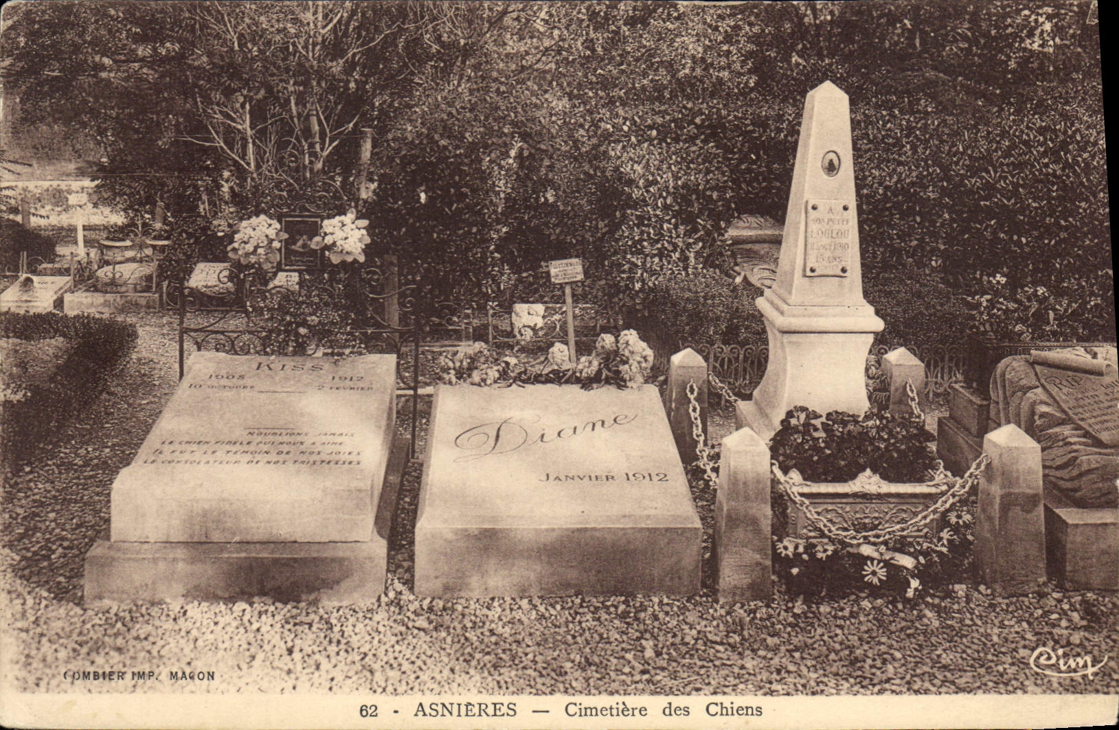 CPA Asnieres Cimetiere des Chiens 