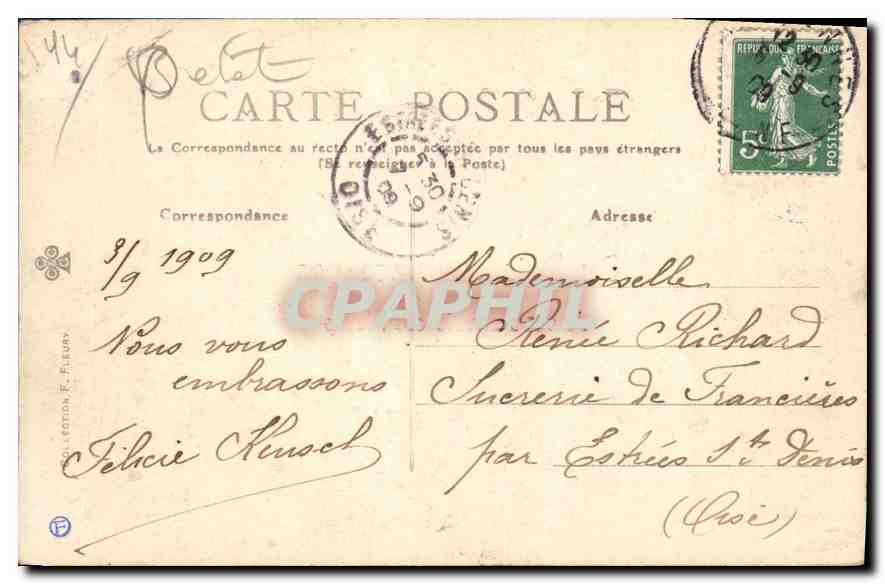 Du Bois de Vincennes — Blumen — Verlag: Coll. Editions F. Paturet — Rückseite