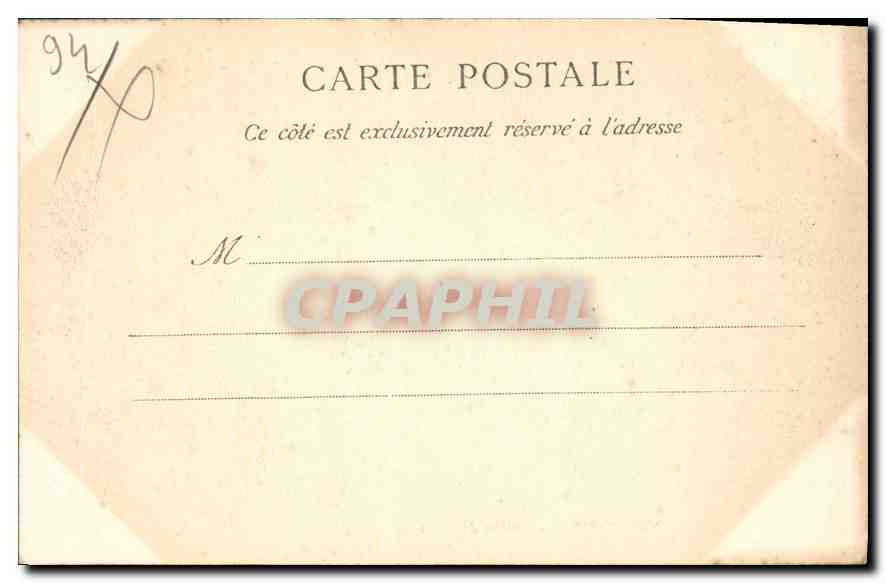 CPA Vincennes Entree du Fort  — Verso