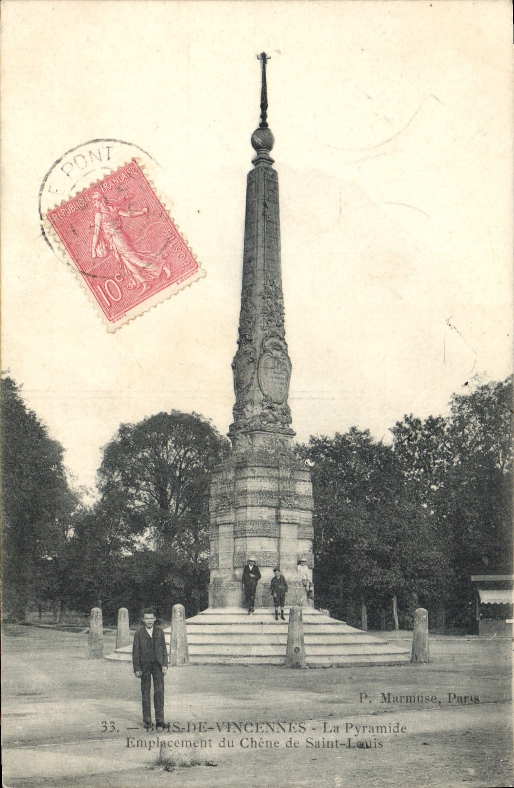 Bois-de-Vincennes - La Pyramide - Emplacement du Chêne de Saint-Louis — P. Marmuse, Paris, n°33