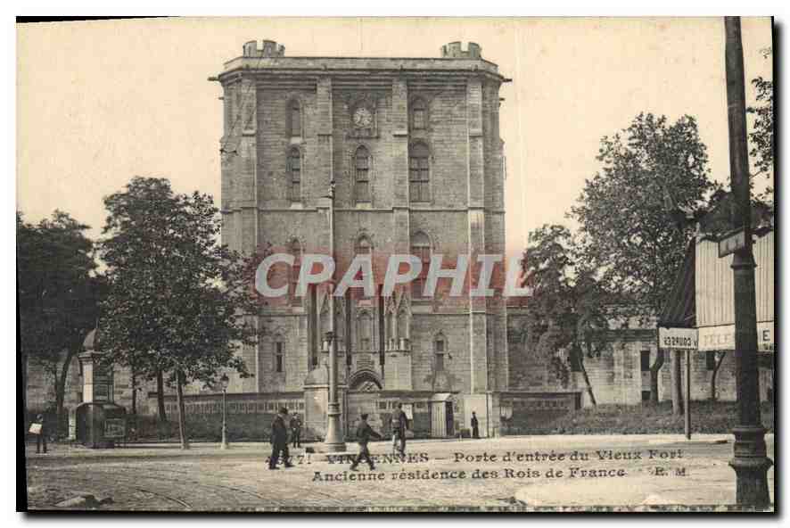 CPA Vincennes Porte d'entree du Vleux Fort Rois de France 