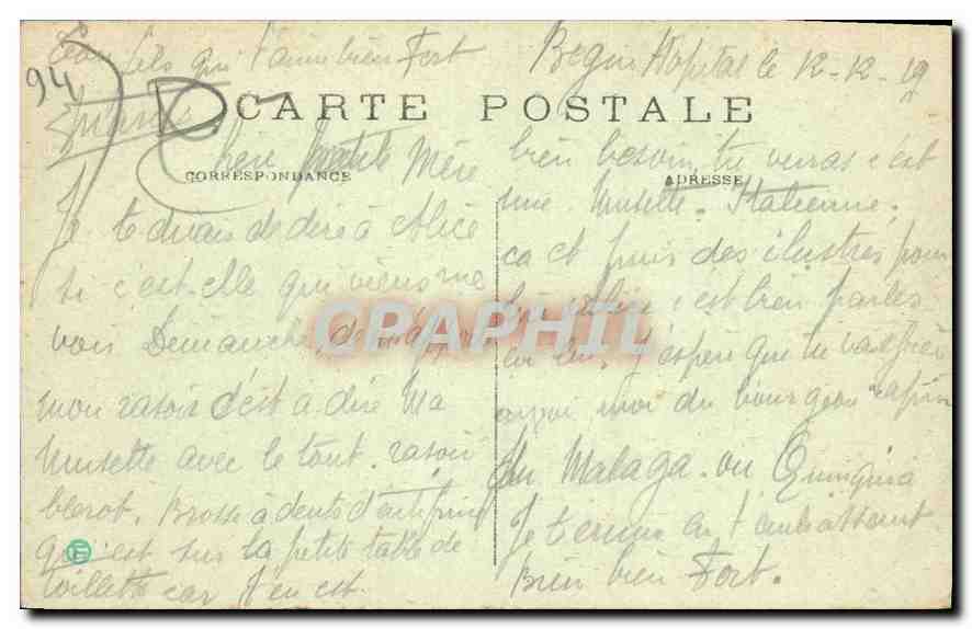Vincennes-Saint-Mandé — Hôpital Militaire Bégin — Vue d'ensemble — S.M. — Reverso