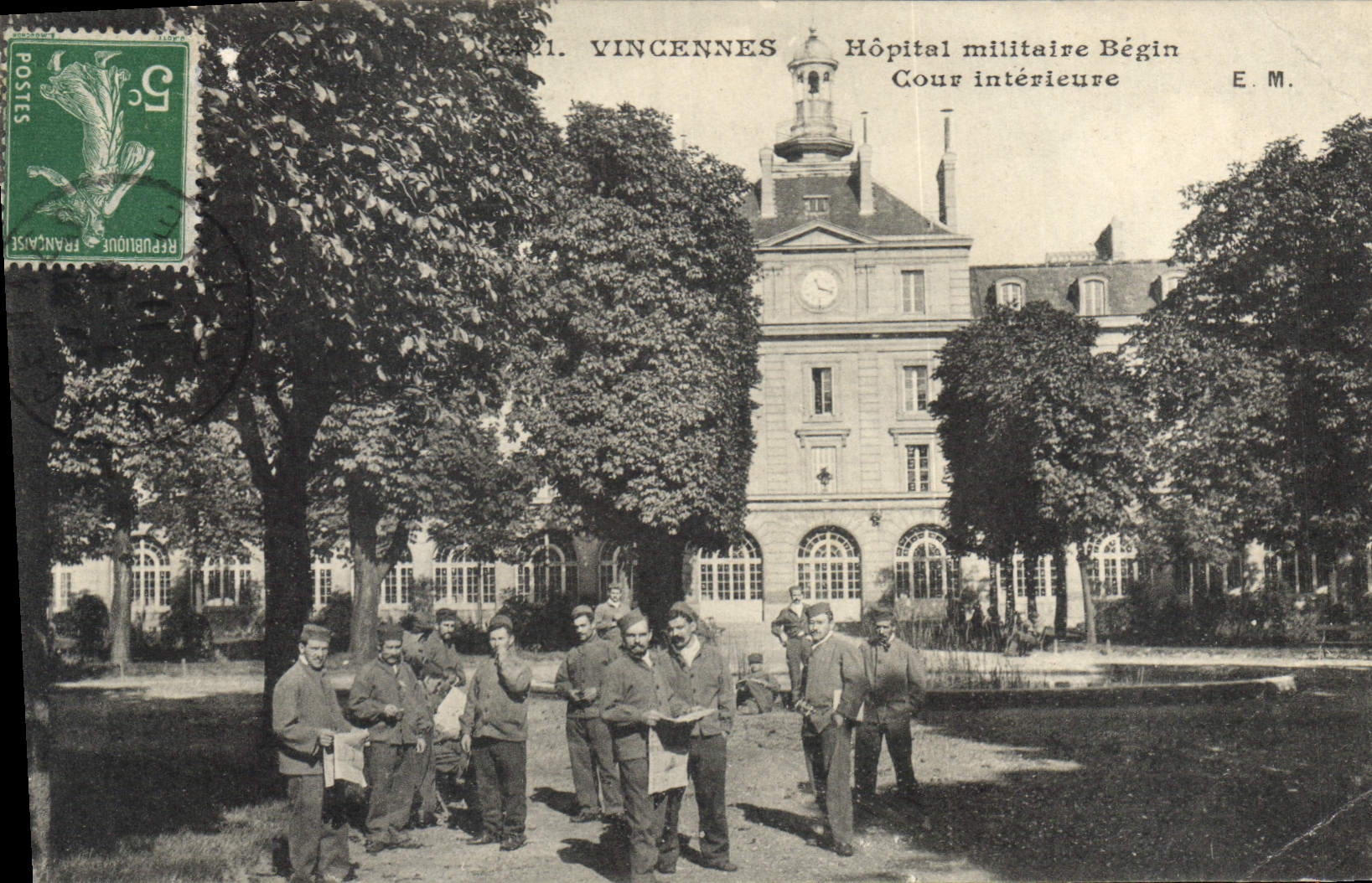 Antike Ansichtskarte Vincennes Militärsanatorium Begin Innere Militaria