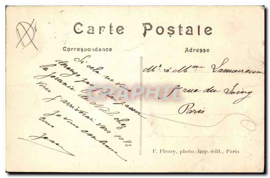 CPA Vincennes Vue paronamique du nouveau fort Avion Aviation — Verso
