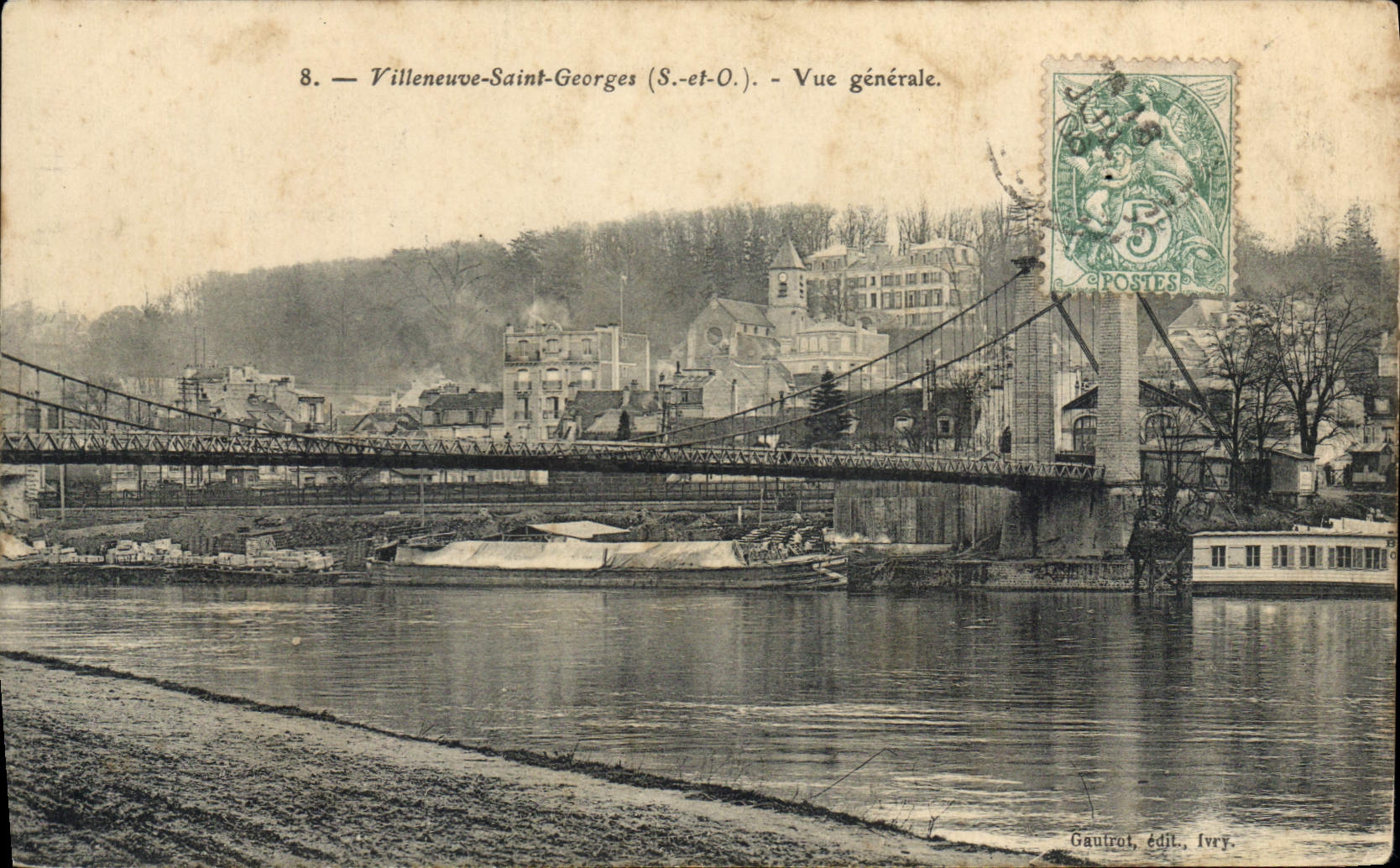 Villeneuve-Saint-Georges (S.-et-O.) — Vue générale — Gauvrot, édit., Ivry