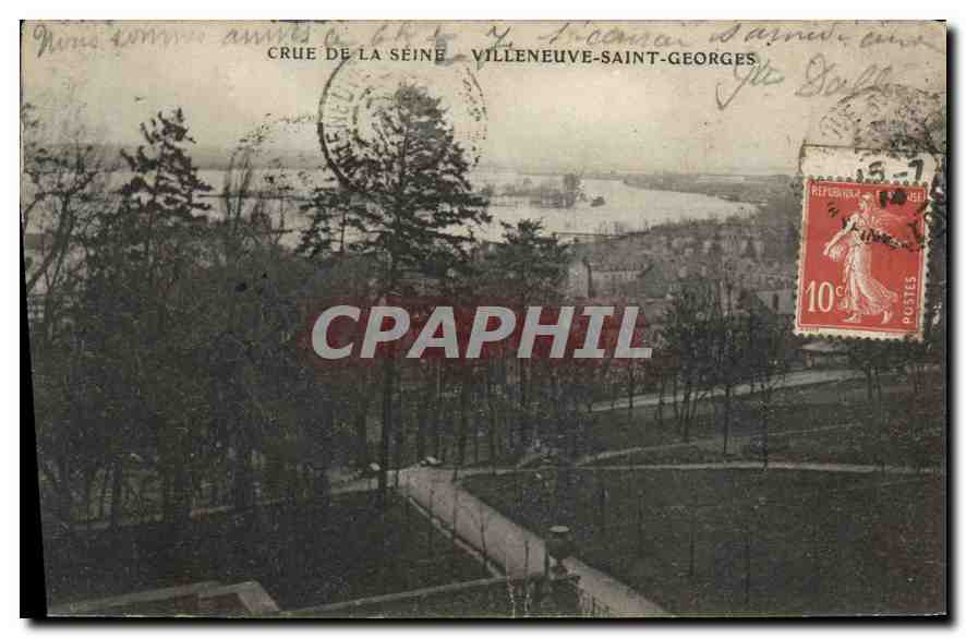Crue de la Seine — Villeneuve-Saint-Georges — éditeur non visible