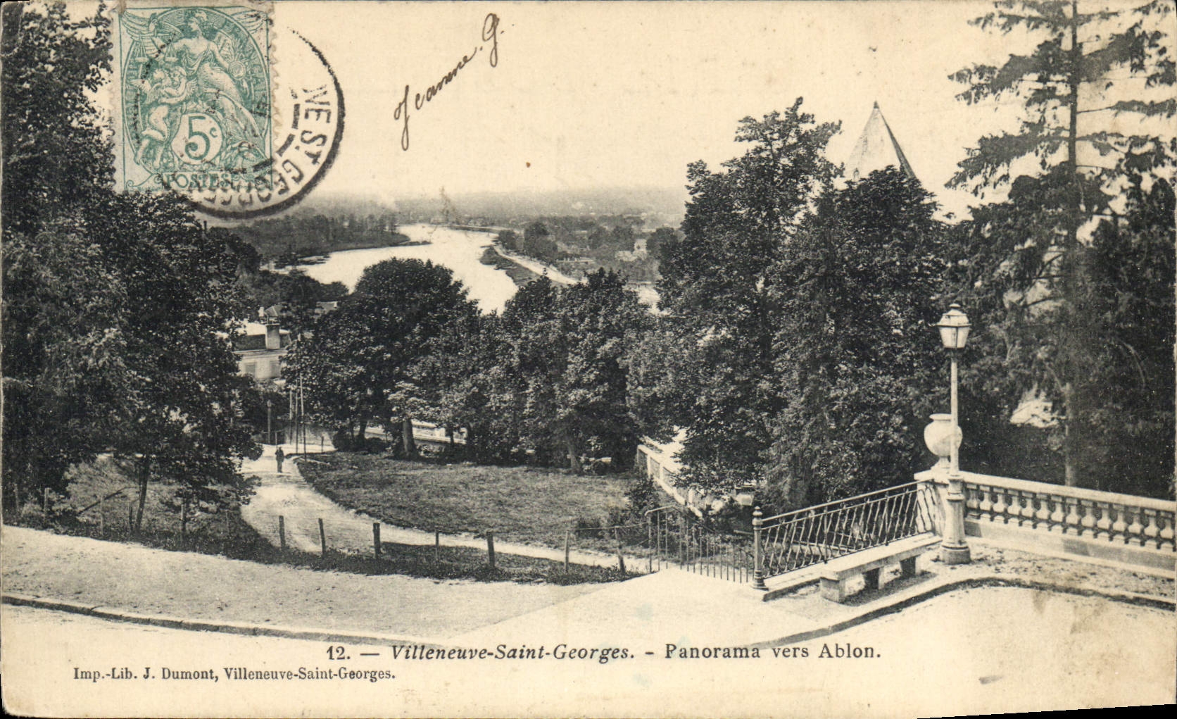 Villeneuve-Saint-Georges — Panorama vers Ablon — Imp. Lib. J. Dumont