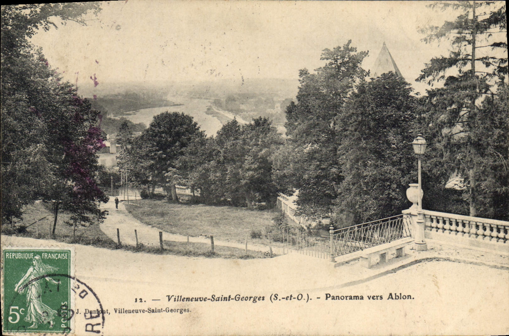 Villeneuve-Saint-Georges (S.-et-O.) — Panorama vers Ablon — J. Dunjont