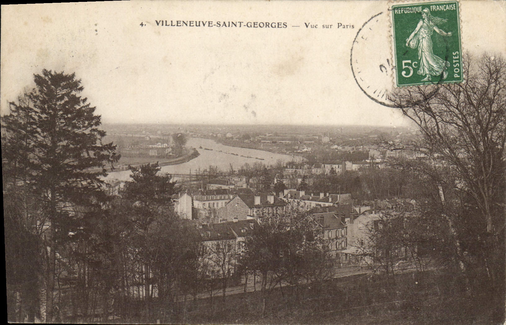 Villeneuve-Saint-Georges — Vue sur Paris — Éditeur non identifié, n°4