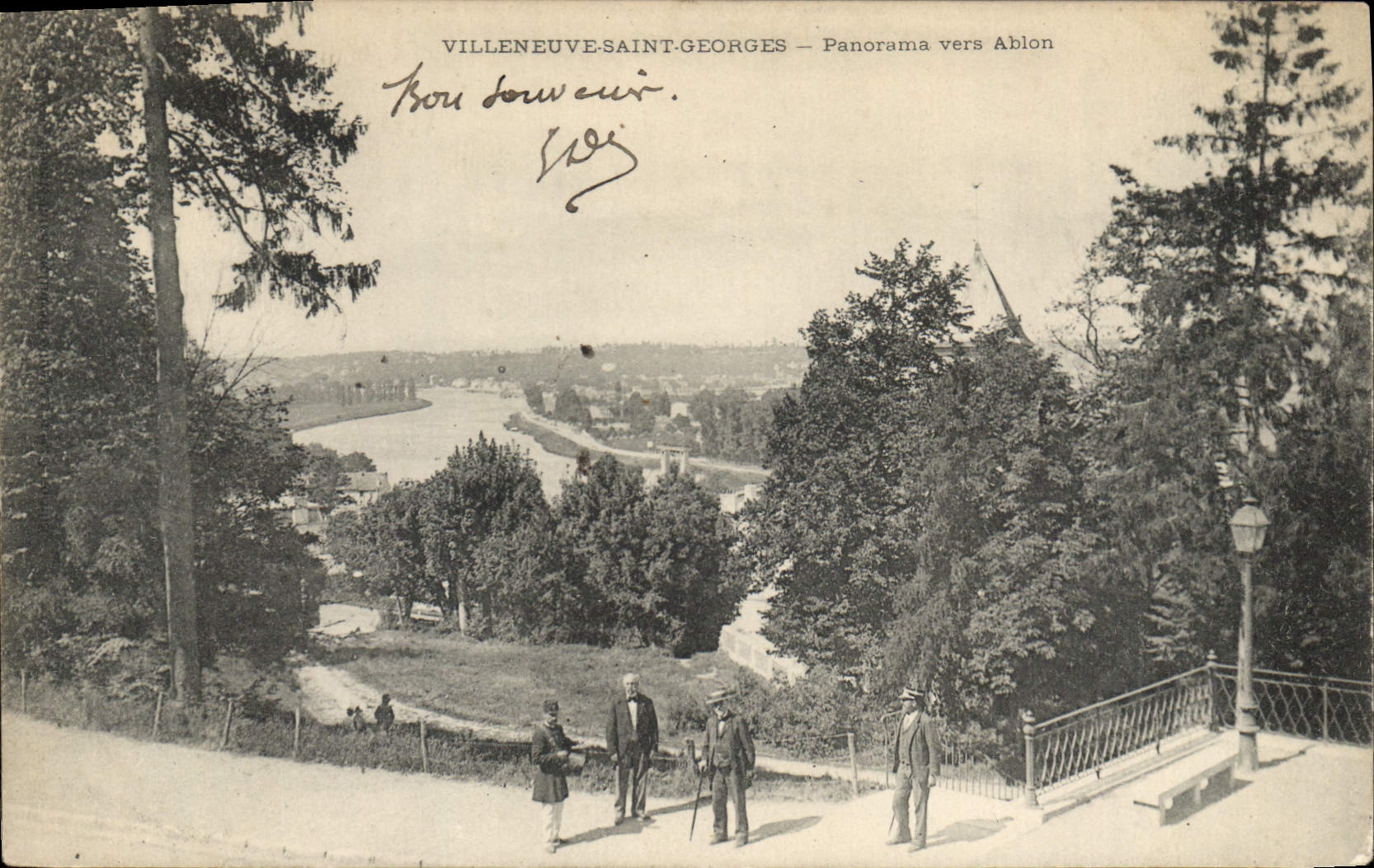 Villeneuve-Saint-Georges — Panorama vers Ablon — éditeur inconnu, n° de série non visible