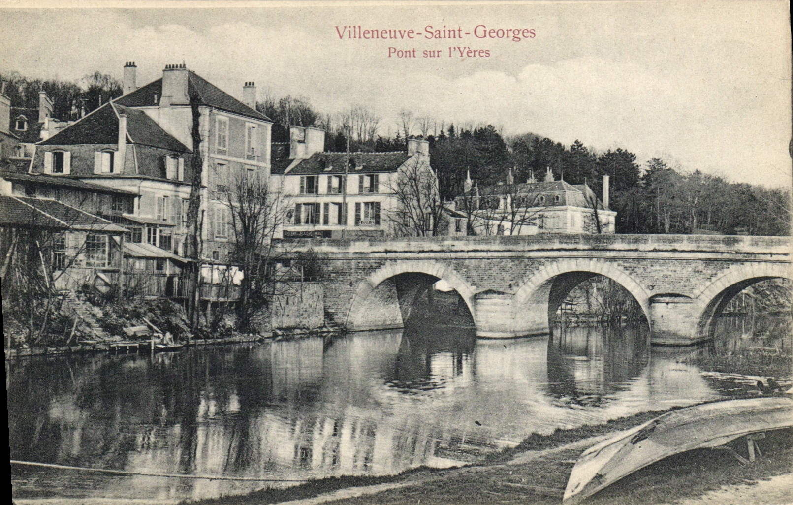 Villeneuve-Saint-Georges — Pont sur l'Yères — Édition Trianon No. 1256