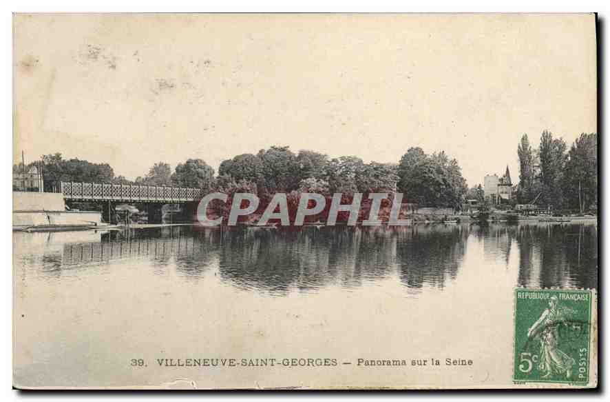 Villeneuve-Saint-Georges — Panorama sur la Seine — CPAPHIL