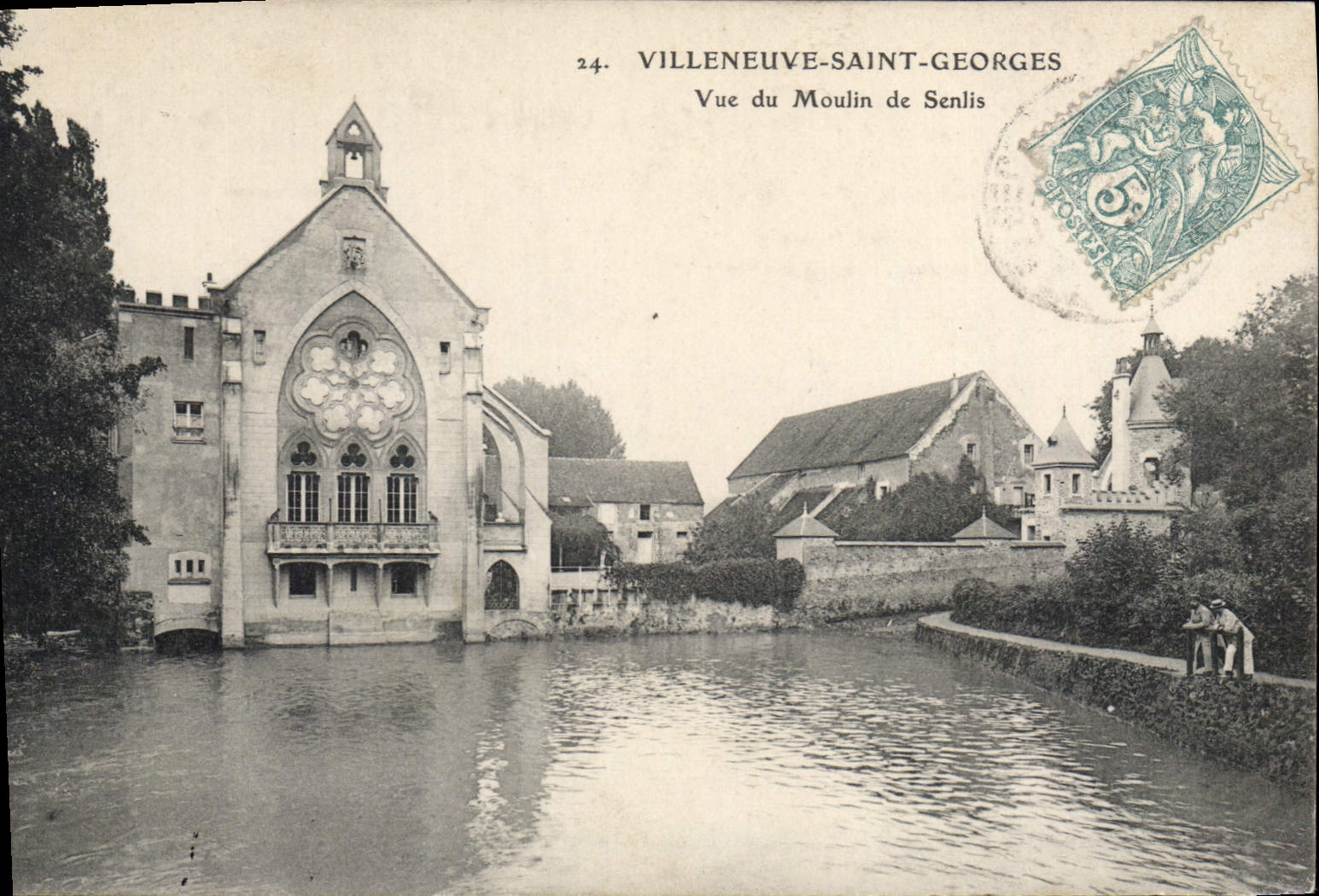 Villeneuve-Saint-Georges — Vue du Moulin de Senlis — éditeur inconnu, n° 24