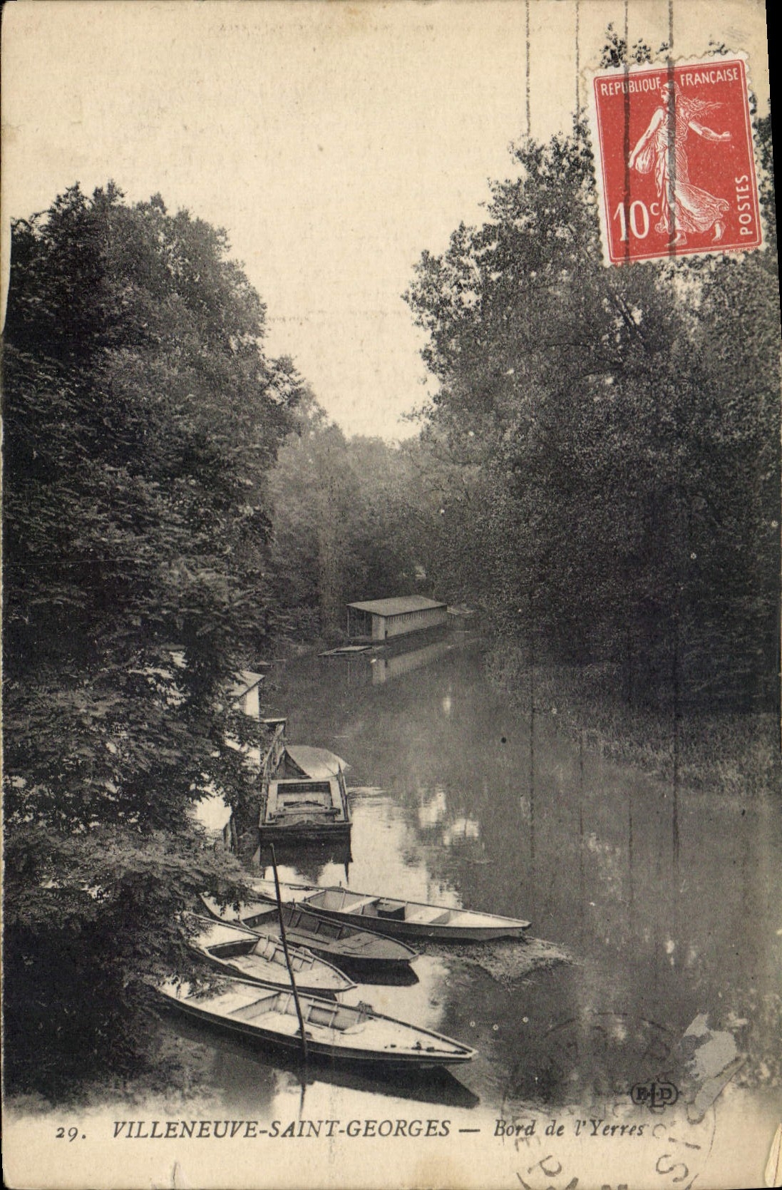 Villeneuve-Saint-Georges — Bord de l'Yerres — Éditeur E. Le Dely, Paris, n°29