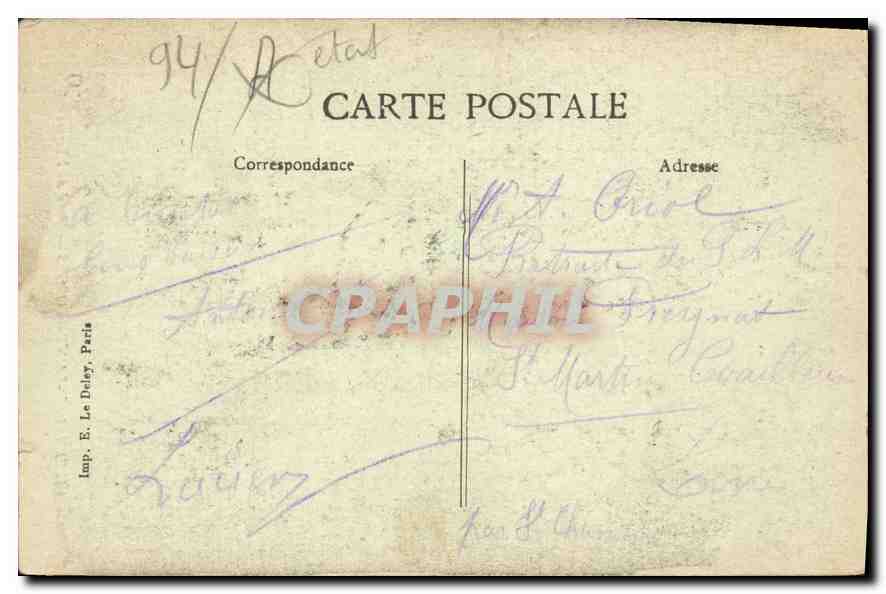 Villeneuve-Saint-Georges — Bord de l'Yerres — Éditeur E. Le Dely, Paris, n°29 — Reverso