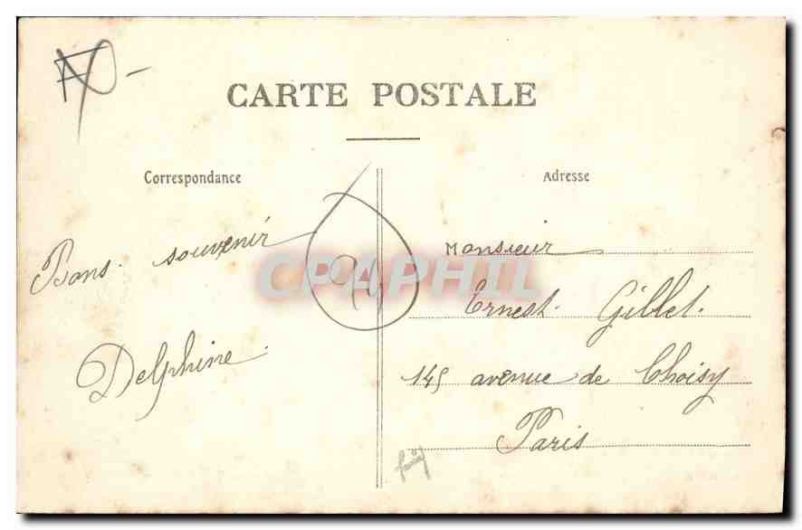 Villeneuve-Saint-Georges — Das Rathaus, ehemaliges Schloss Beauregard und das Denkmal für Victor Duruy — M. Bouai, Verlag, 40, Rue de Paris — Rückseite