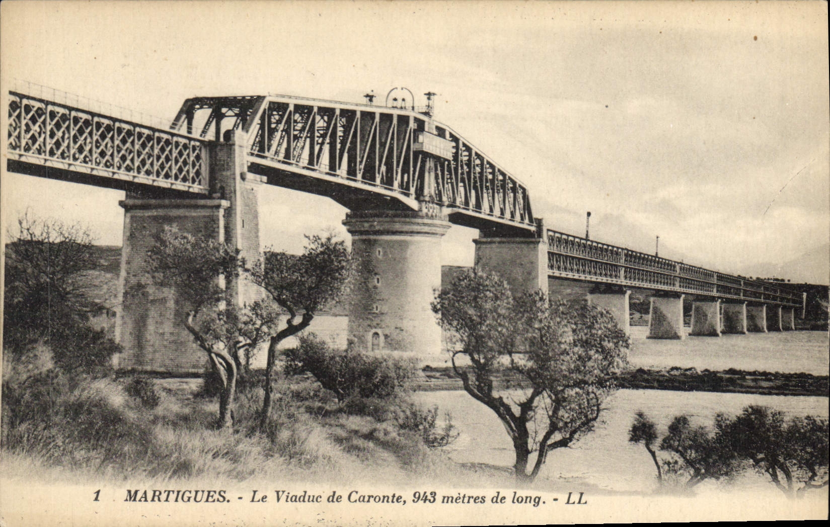 Martigues - Le Viaduc de Caronte, 943 mètres de long - LL