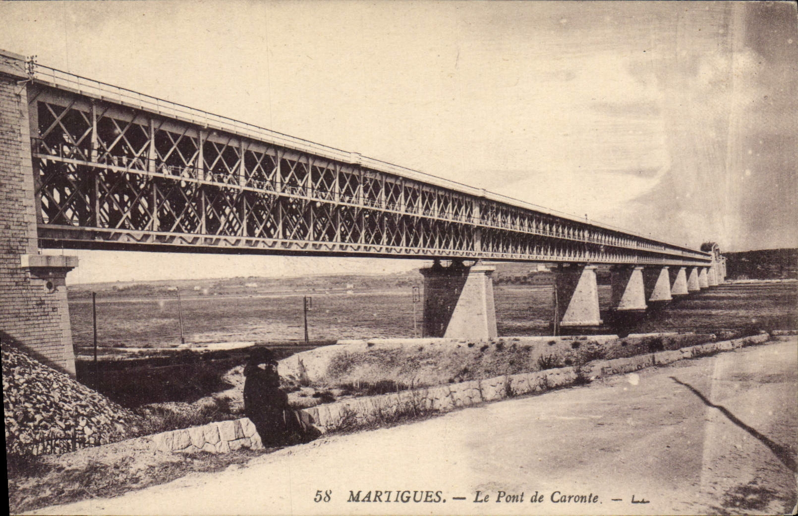 Martigues — Le Pont de Caronte — Éditeur Curie Postale, n° 58