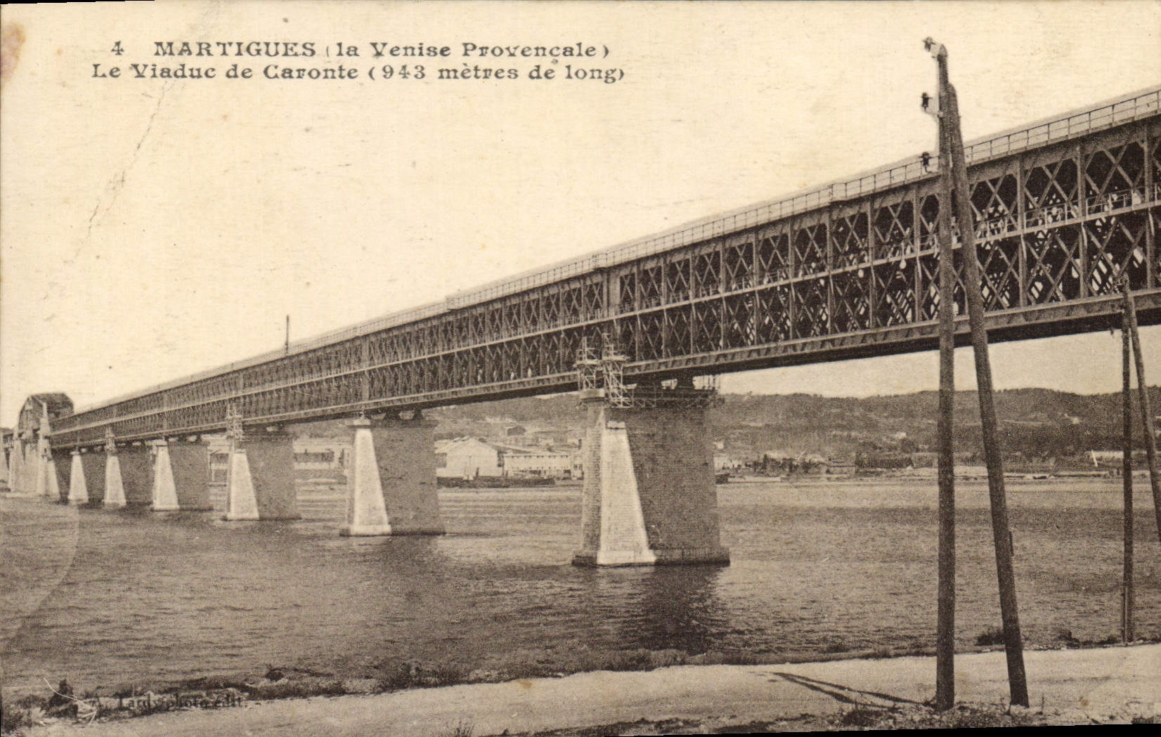 CPA Martigues la Venise Provencale Le Viaduc de Caronte 