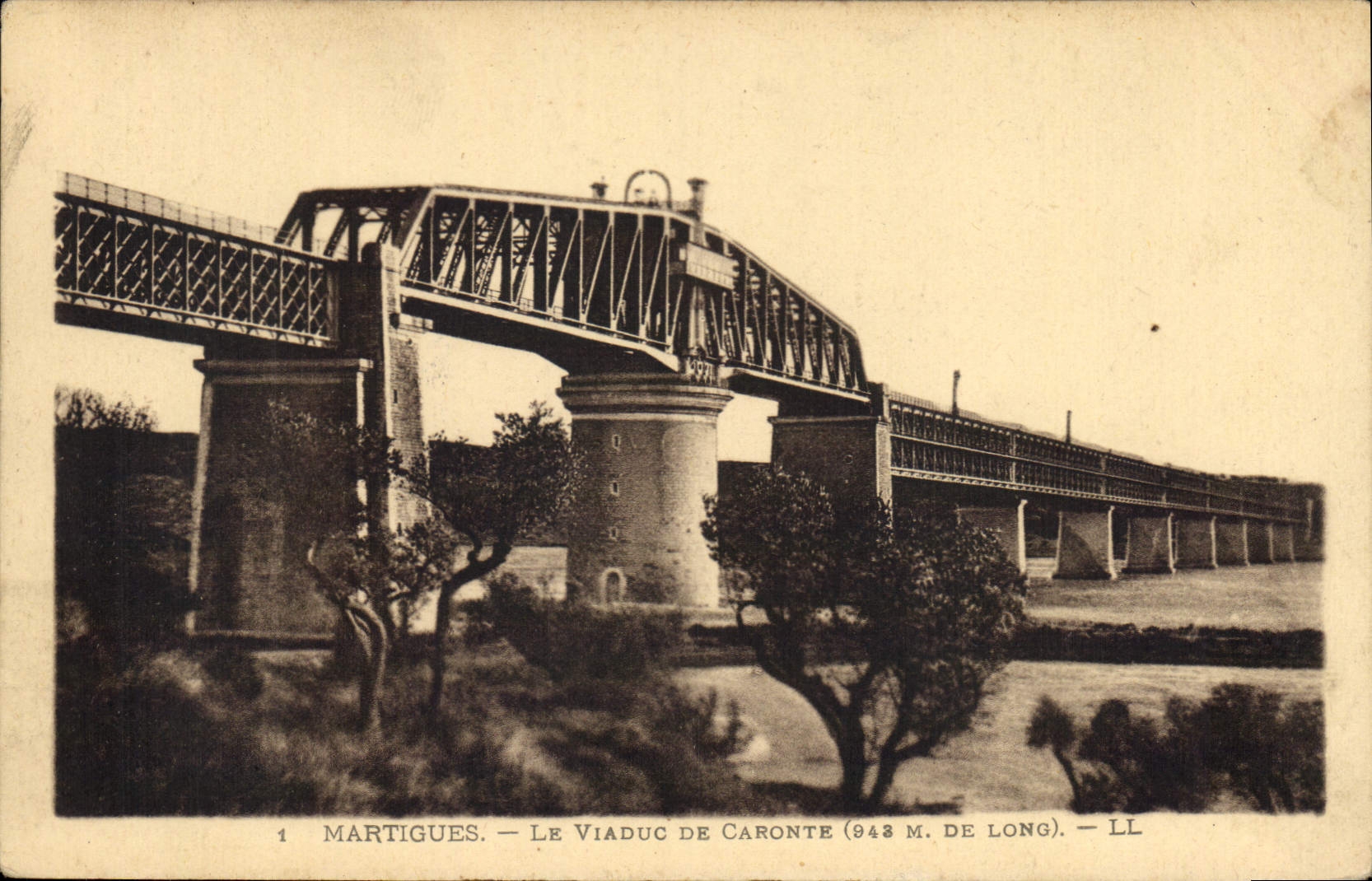 Martigues — Le Viaduc de Caronte (943 m. de long) — LL