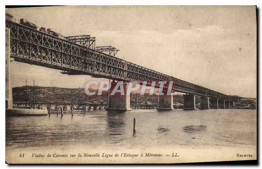 Viaduc de Caronte sur la Nouvelle Ligne de l'Estaque à Miramas — LL. — SELECTA