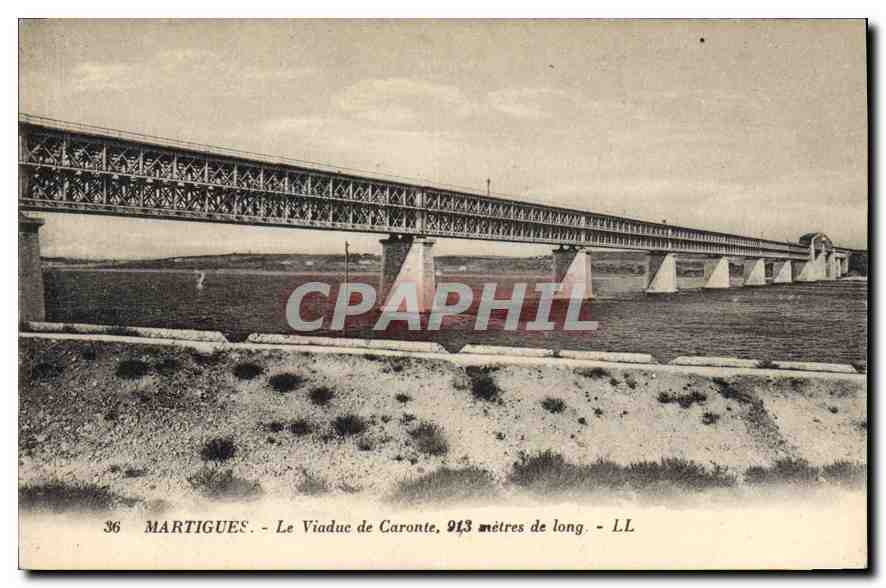 Martigues - Le Viaduc de Caronte, 913 mètres de long - LL