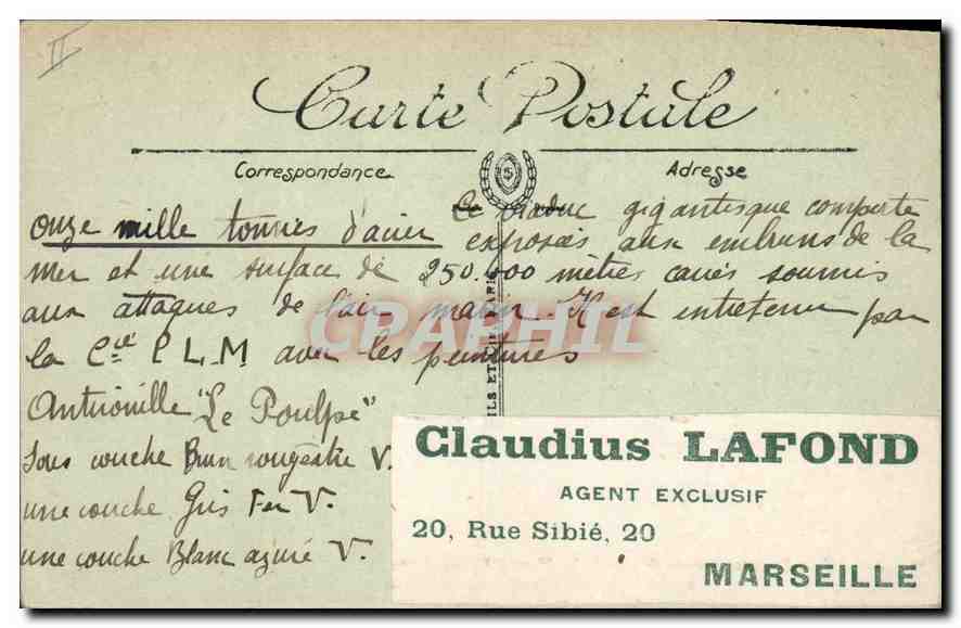 Viaduc de Caronte — Nouvelle Ligne Chemin de Fer P.L.M. de l'Estaque à Miramas — Selecta — Reverso
