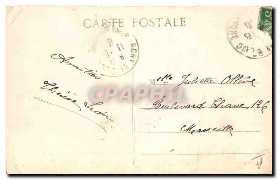 Viaduc de Caronte — Sur la nouvelle ligne P.L.M. — H. David à Port-de-Bone — Reverso