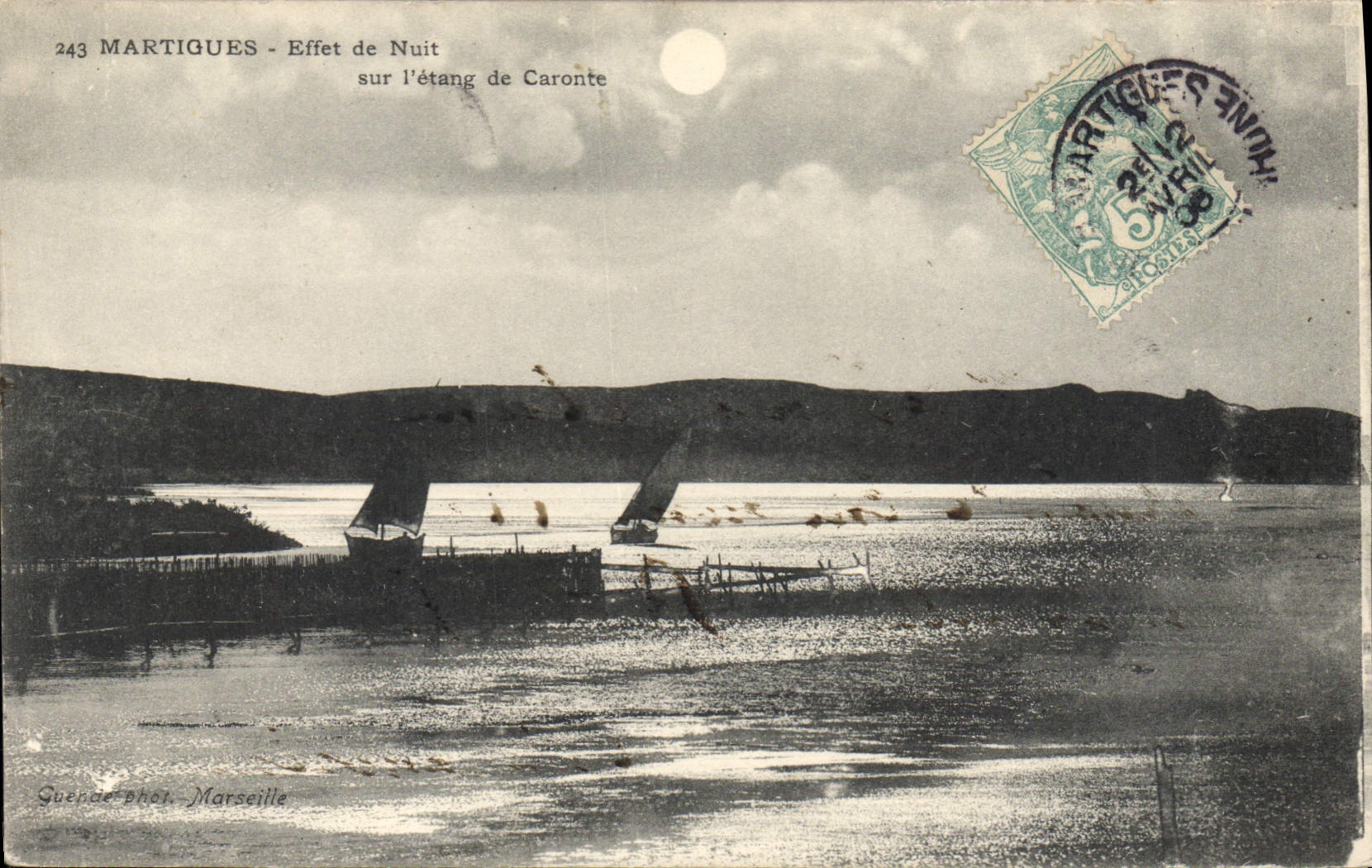 Martigues - Effet de Nuit sur l'étang de Caronte — Squeende-phot. Marseille, n°243