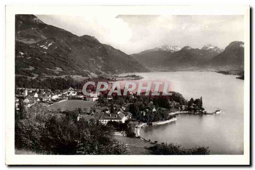 CPA Lac D'Annecy Talloires Vue generale 