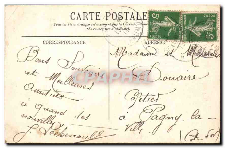 Versailles — Petit Trianon — La Tour de Malborough — Éditeur LL, n° 241 — Reverso