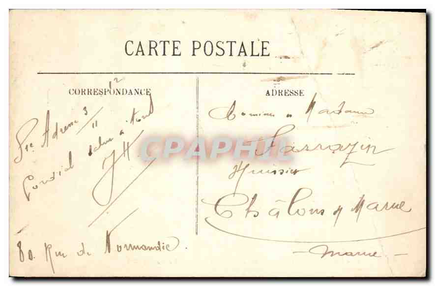 CPA Ste Adresse Le Nice Havrais La Terrasse Felix Faure  — Rückseite