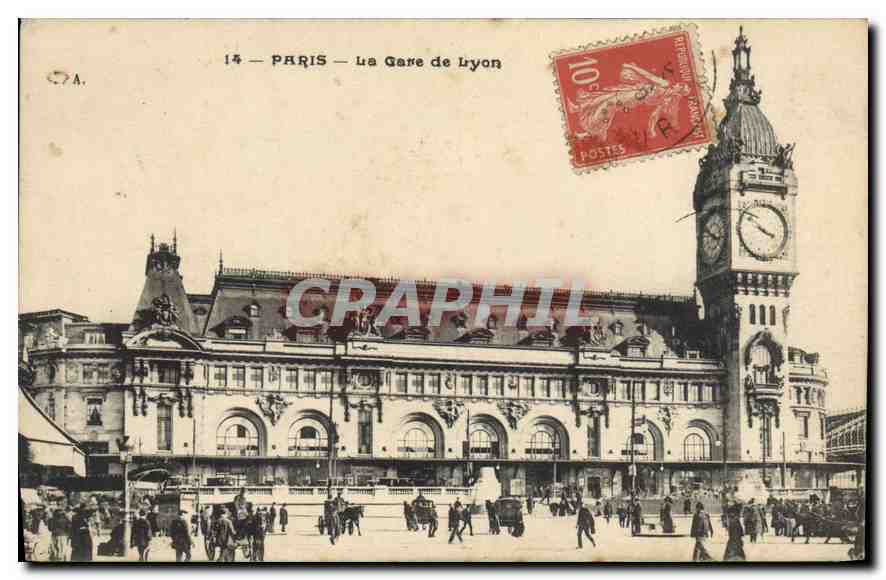 CPA Paris La Gare de Lyon 