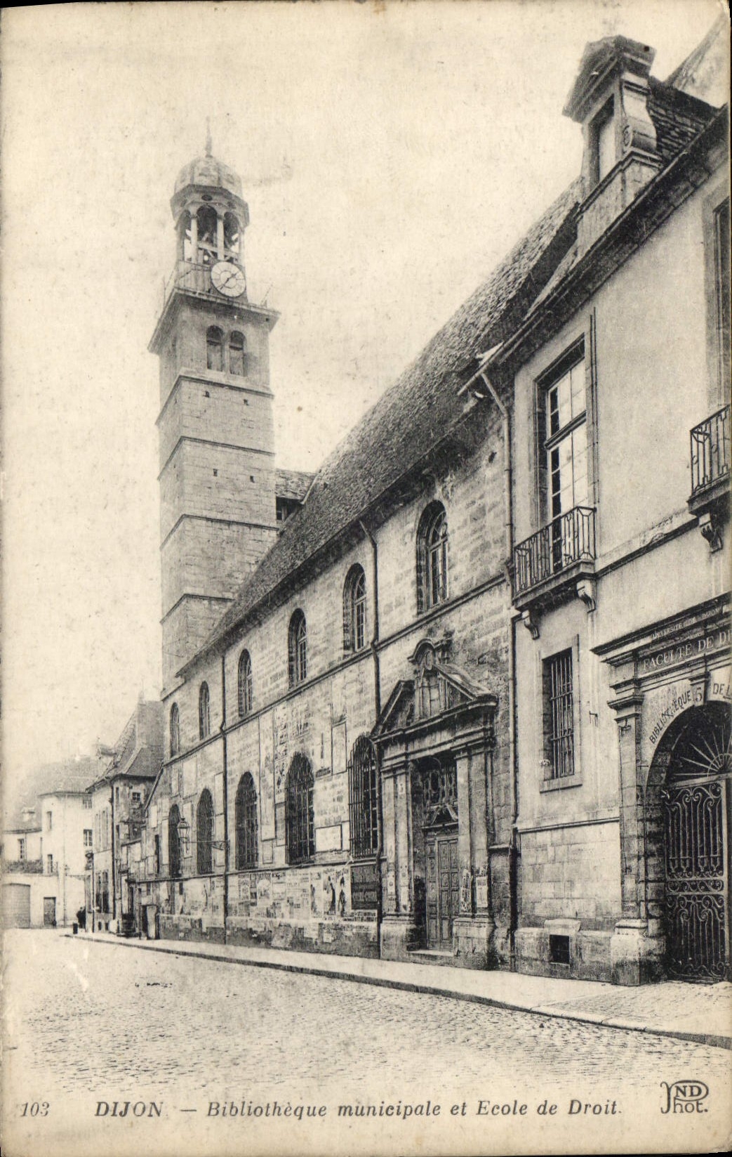CPA Dijon Bibliotheque municipale et Ecole de Droit 
