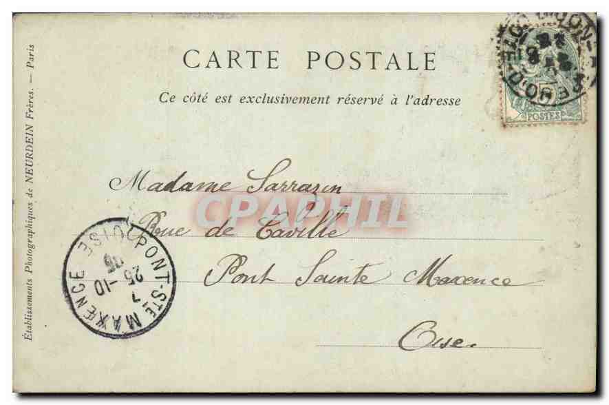 CPA Dijon Les Serres du Jardin de l'Arquebuse  — Rückseite