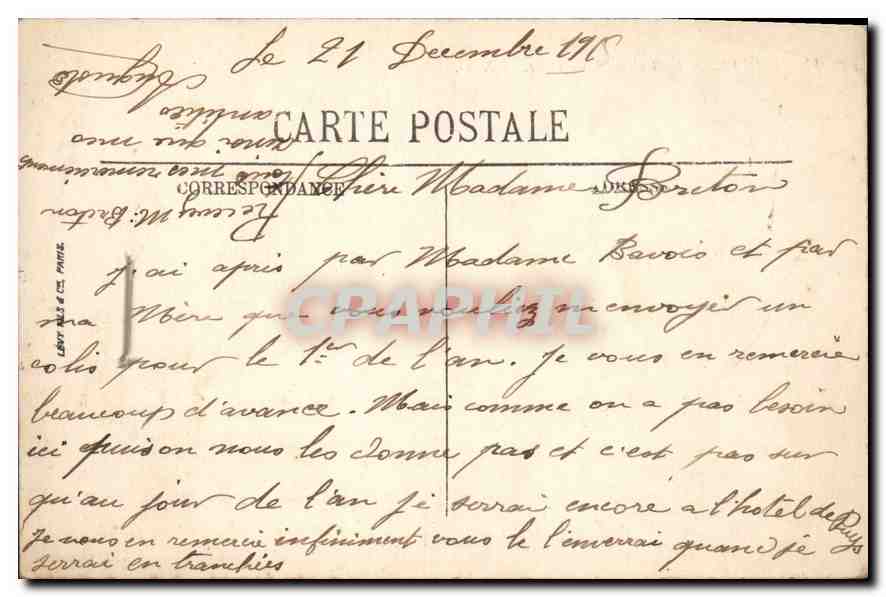 CPA Dieppe Le Boulevard Maritime  — Verso