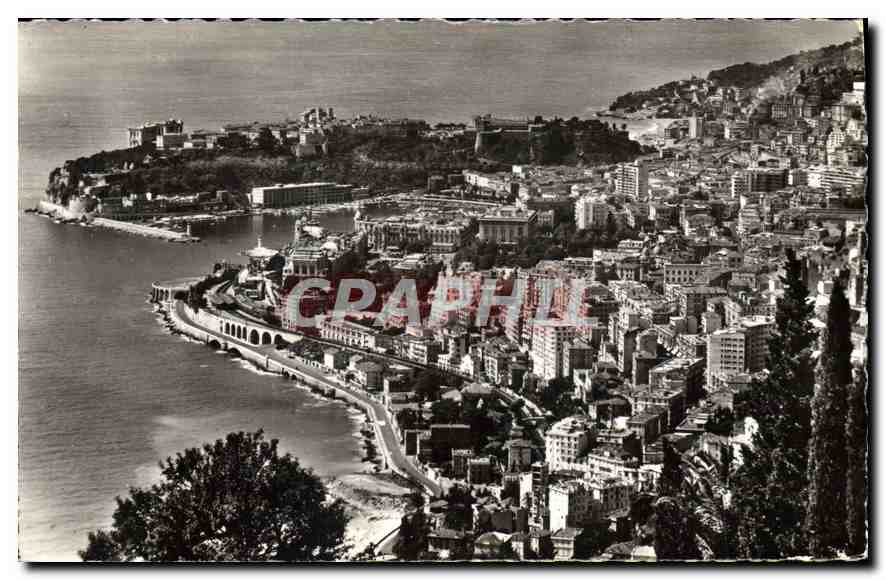 CPA La Principaute de Monaco Vue sur Monte Carlo et Monaco 