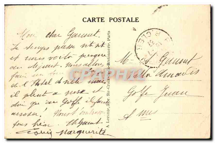 CPA Paris L'Hotel des Invalides  — Rückseite