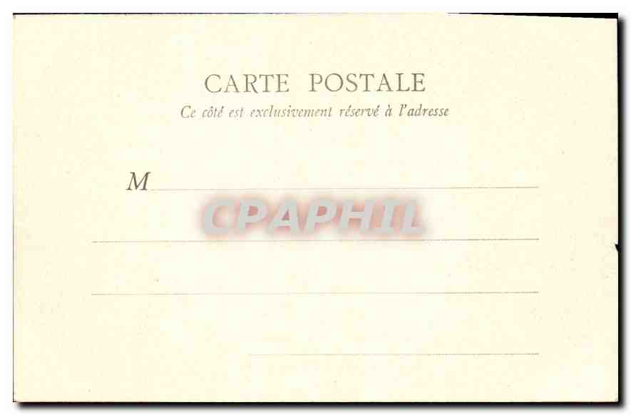 CPA Chateau de Valencay — Verso