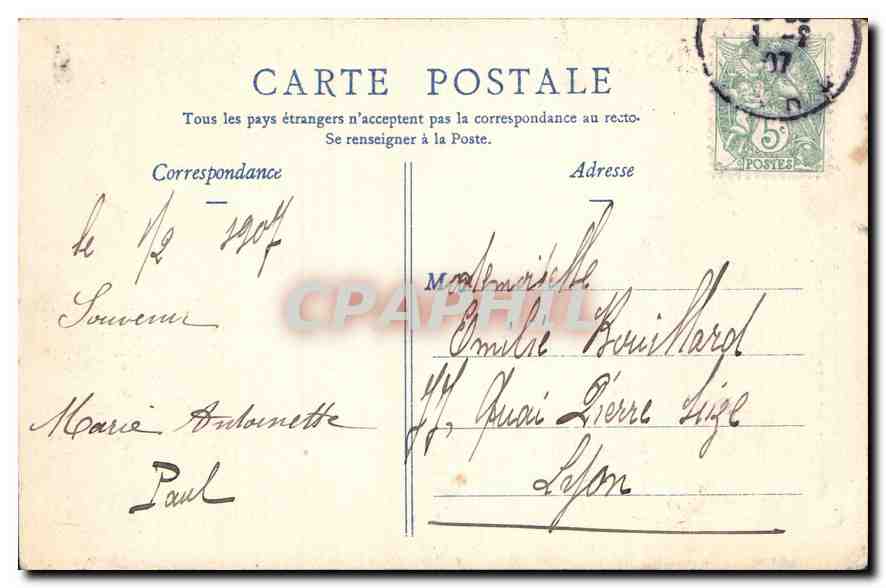 Nîmes — Les Arènes — Galerie du 1er étage — Édition Nouvelles Galeries — Verso