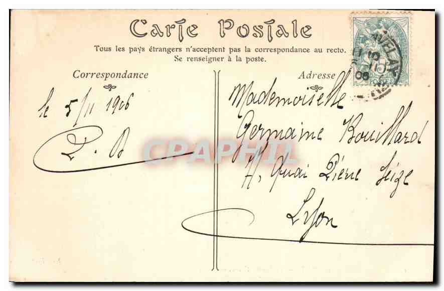 CPA Le Puy Le Musee Crozatier  — Rückseite