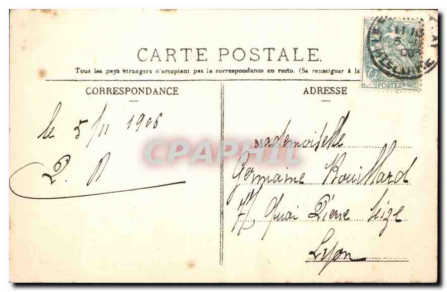 CPA Le Puy en Velay Hte Loire Le Rocher Corneille  — Rückseite