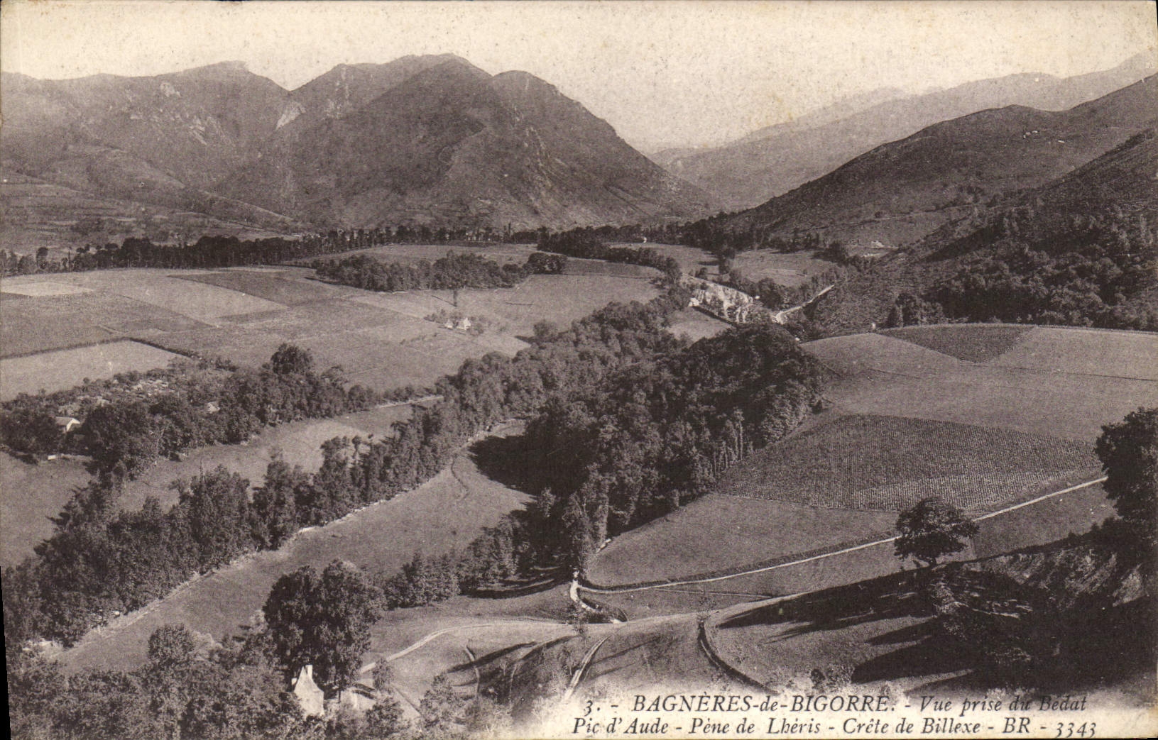 Bagnères-de-Bigorre — Vue prise du Bedul — BR 3343