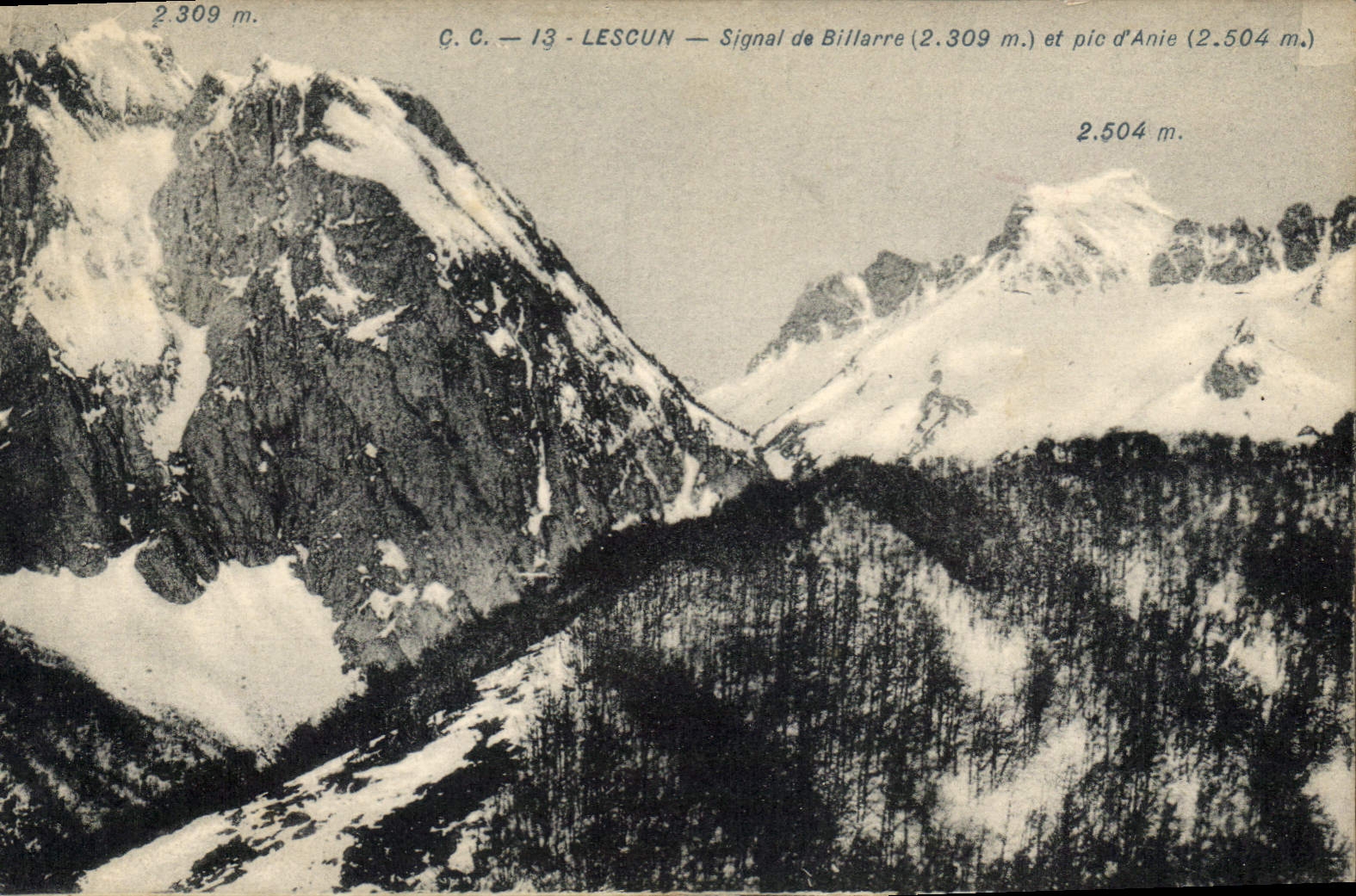 CPA Lescun Signal de Billarre et pic d'Anie